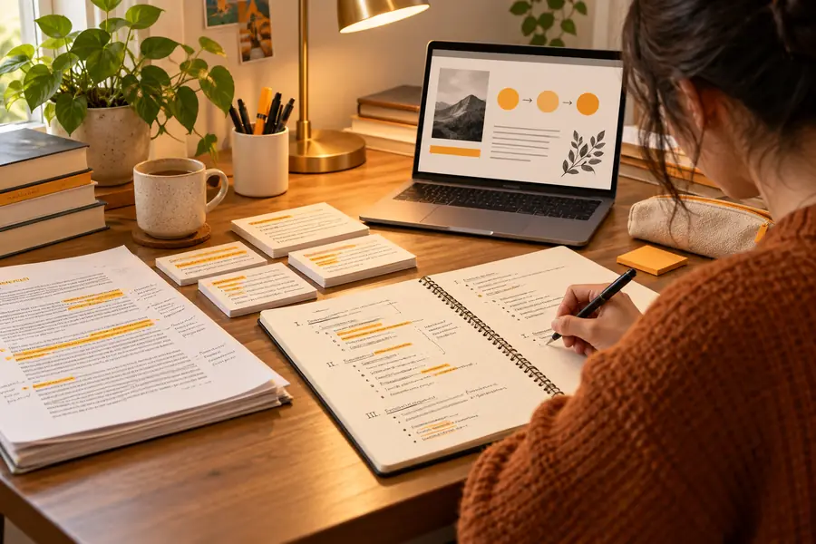 Illustrative later-stage writing image