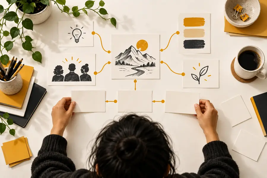 Illustration associée à la planification d’une tâche de rédaction par IA